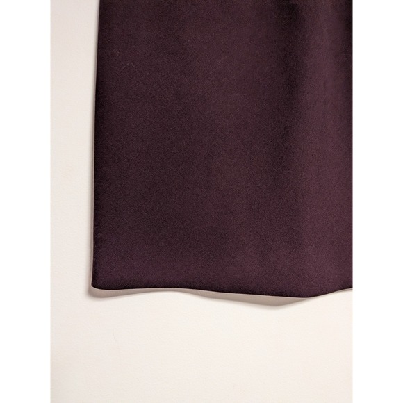 Salvatore Ferragamo Burgundy Wool Blend Raw Edge Pencil Skirt Made in Italy 40 - Picture 5 of 15